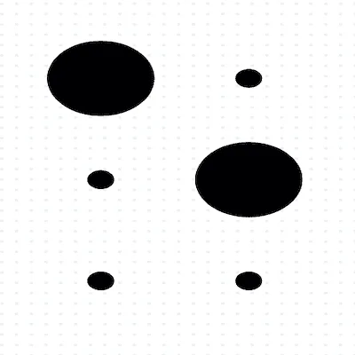 Braille of the letter E