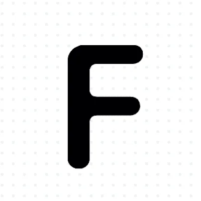 Example image of the letter F