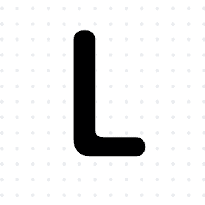 Example image of the letter L