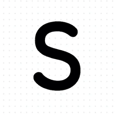 Example image of the letter S