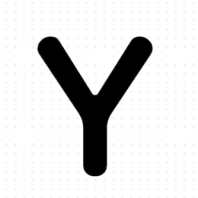 Example image of the letter Y