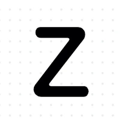 Example image of the letter Z